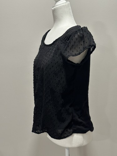 Lauren Conrad Black Blouse Size Medium - Bild 3 von 7
