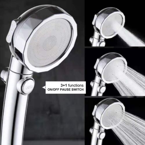 Shower Head, Universal Handheld Shower Head with Adjustable ON/Off Button - Picture 2 of 12