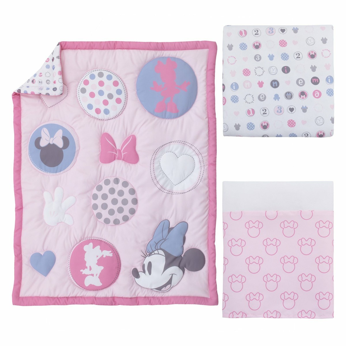 Nursery Minnie Mouse Fitted Crib Sheet Minnie Mouse: Pretty In