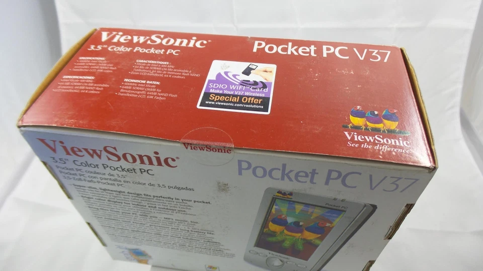 Collectible New - ViewSonic V37 Pocket PC Handheld PDA (VSMW27026-1M) - Image 2 of 2