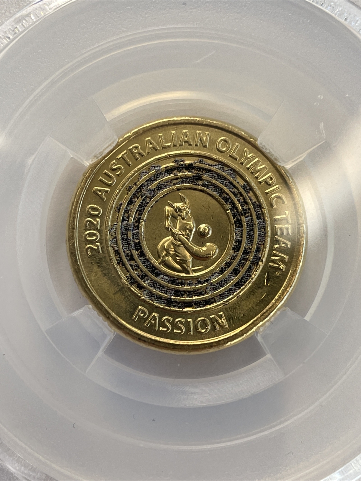 2020 Australian Olympic Team 2 Dollar Coin Black Passion in Display 2020-australian-olympic-team-2-dollar-coin-black-passion-in-display
