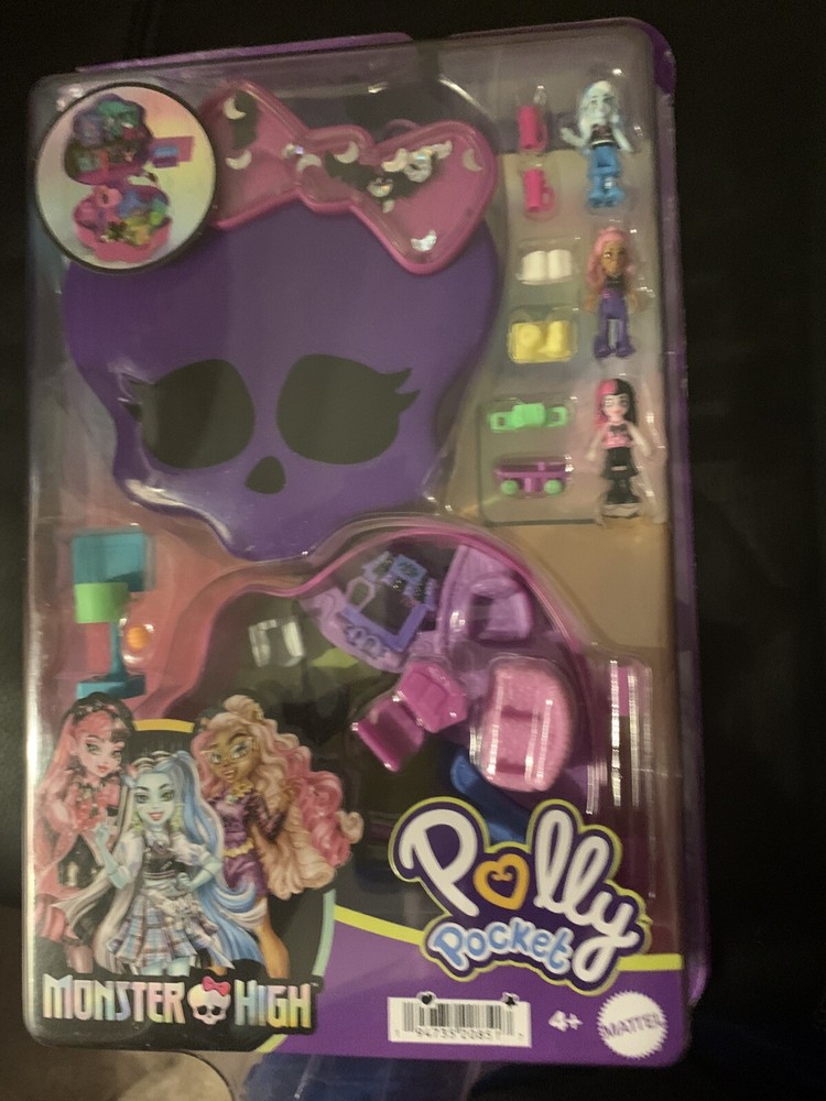 MONSTER HIGH POLLY POCKET PLAYSET MICRO DRACULAURA CLAWDEEN FRANKIE - NEW SEALED