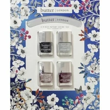 Butter London 4-Piece PATENT SHINE 10X Nail Lacquer Set Nail Polish Set - Sealed