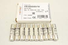 10 fusibili fusibili FERRAZ SHAWMUT FR10GG50V10 500V GG 10A 10x38