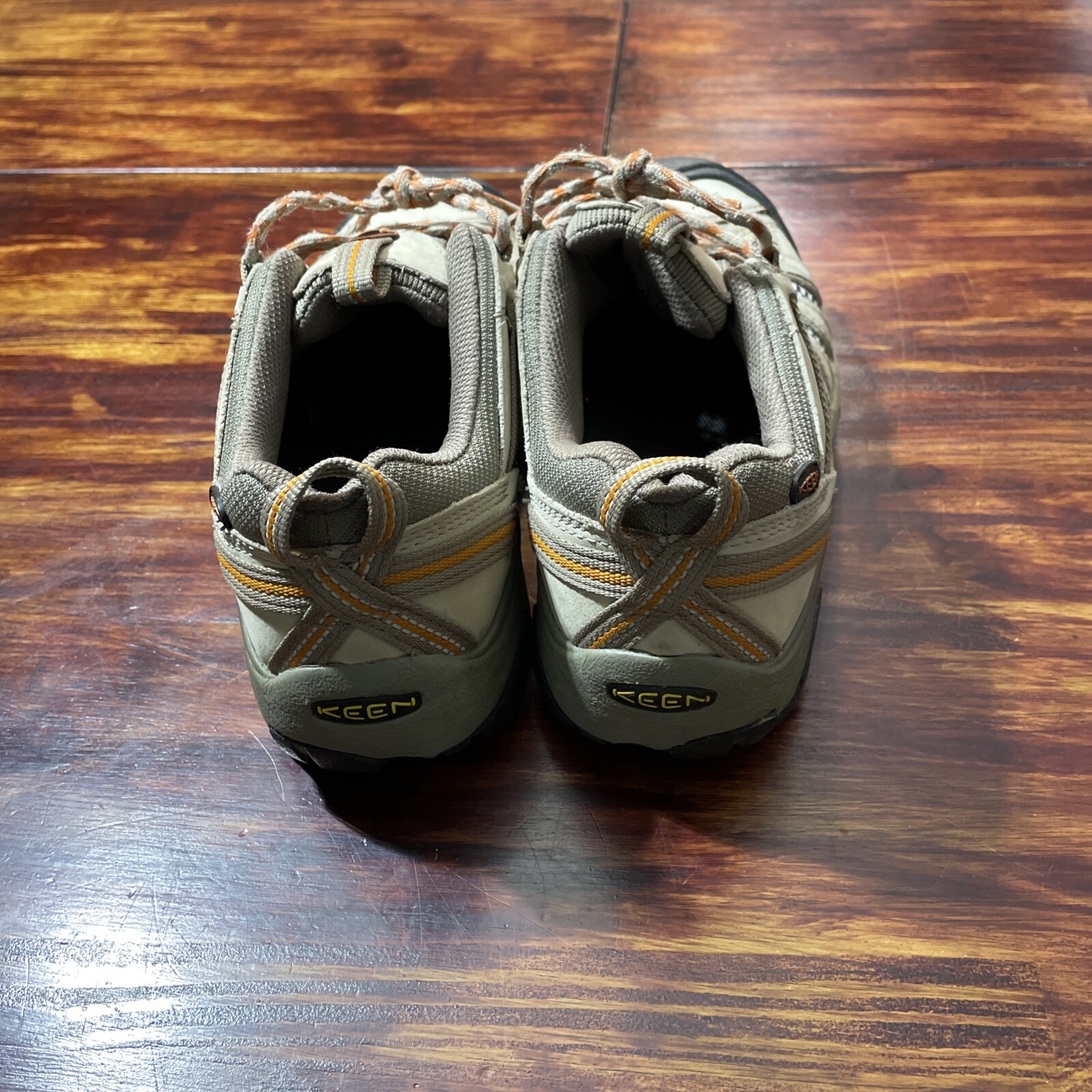 Scarpe da trekking Keen Voyageur uomo traspiranti basse in pelle marrone taglia 7 5