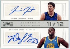 2012 National Treasures Authentic Signatures Jimmer Fredette Draymond Green /49