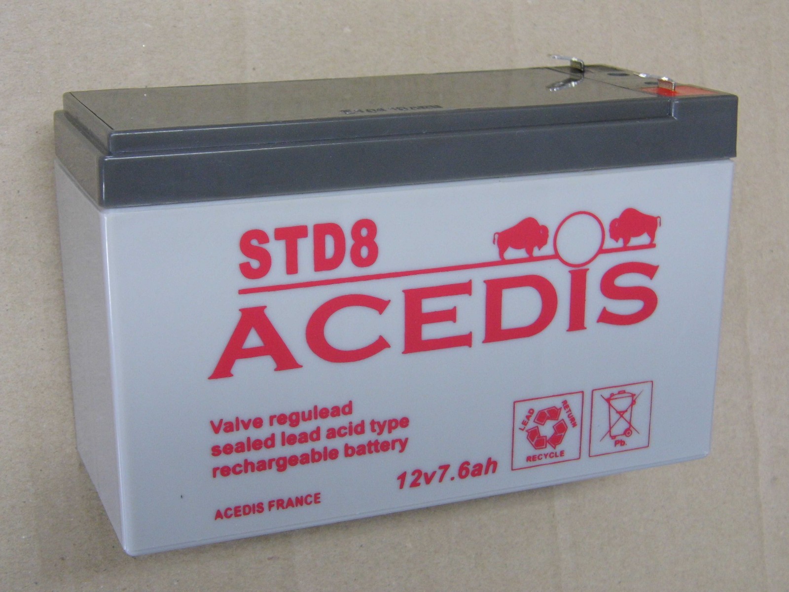 Batterie plomb 12V 7Ah pour alarme et onduleur APC décharge lente