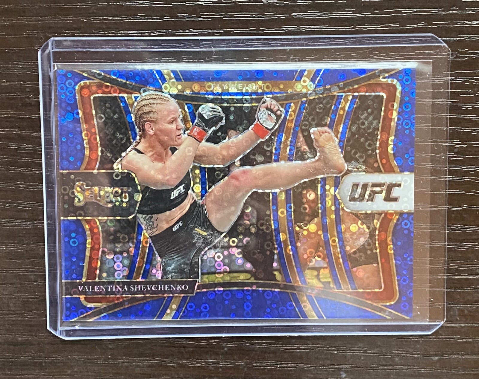 Valentina Shevchenko 2021 select ufc Premier Level Blue Disco /99