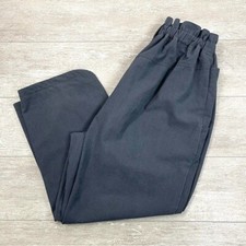 Vintage Justin Allen Grey Paper Bag High Waist Cropped Pants Size Medium