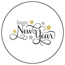 HAPPY NEW YEAR ENVELOPE SEALS LABELS STICKERS PARTY FAVORS