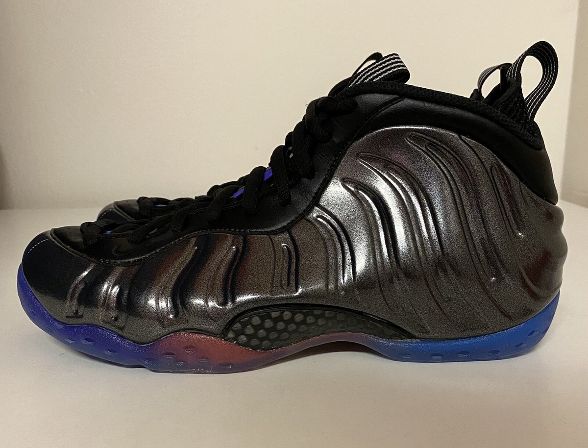 Nike Air Foamposite One QS Gradient Soles Mens Sz Black Royal
