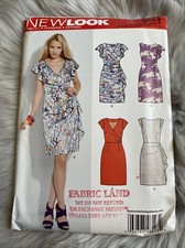 New Look Dress Pattern 6123 UK Size 4-16. UNCUT