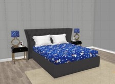 Vlies Winter King Size Woll Warm Doppel Bettlaken 228X254 (CM) (King,Marineblau)