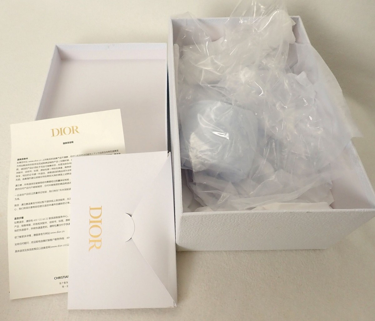 Christian Dior White Gold Empty Sandal Shoe Box 11 x 7 x 4.5