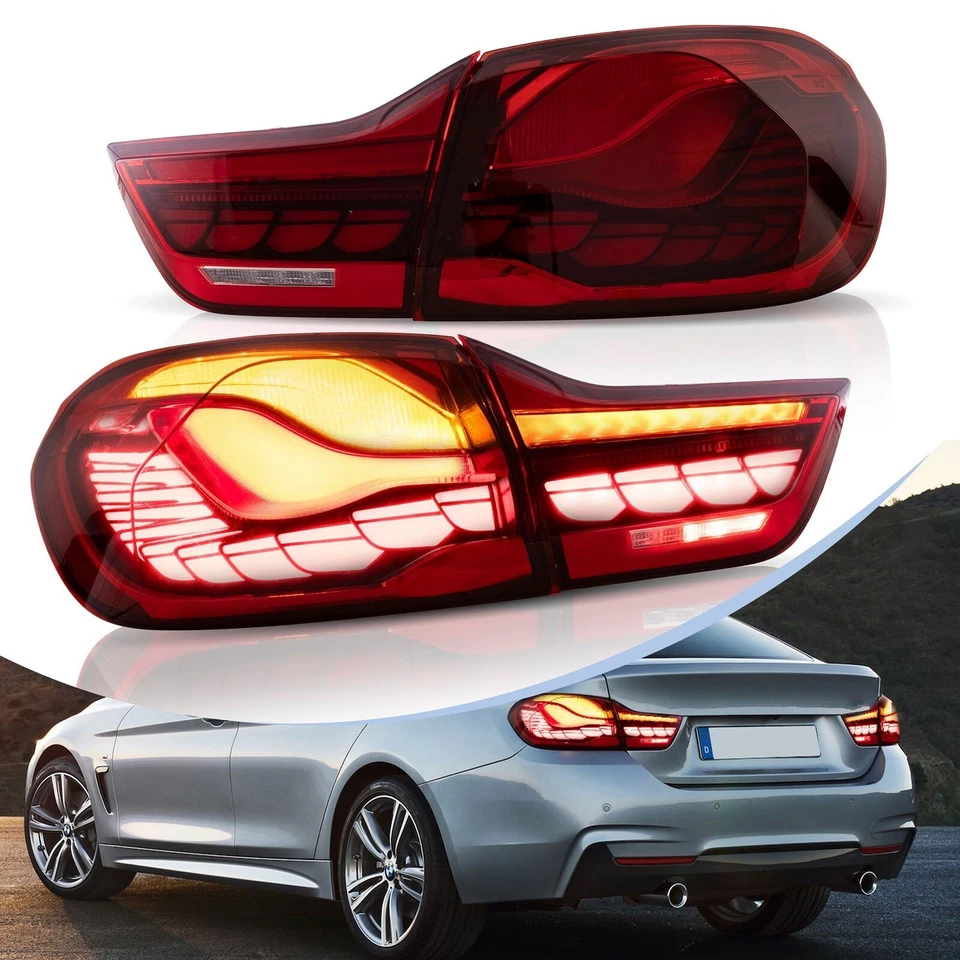VLAND GTS RED LED Tail Lights For BMW M4 F32 F33 F36 F82 F83 4series 2014-2020 - Imagem 2 de 4