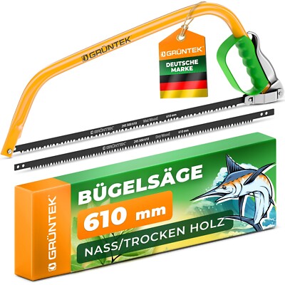 GRÜNTEK Bügelsäge MARLIN 610 mm Aggressive Cut Comfort-Handsäge Gartensäge