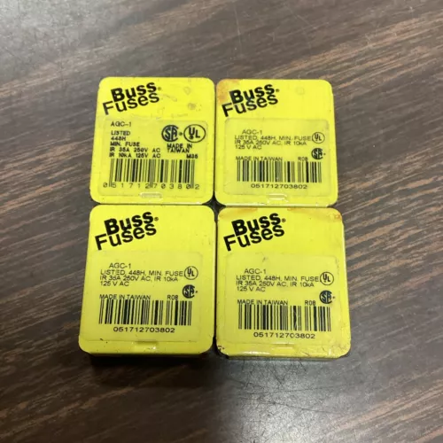 Buss AGC-1  250V Fuses, Pack of 16