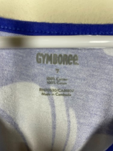 Gymboree Girls Periwinkle Purple White Daisy Print Tank Dress 7 Summer - Picture 2 of 3