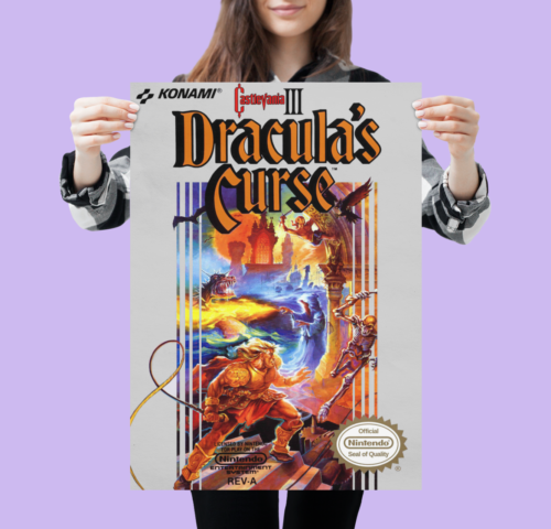 Retro NES Poster Vintage Super Nintendo Poster 80er 90er Jahre Wandkunst A5 A4 A3 A2 - Bild 16 von 52
