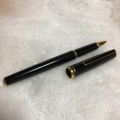 Vintage PLATINUM Fountain Pen Nib 14K EF Black Collector EX