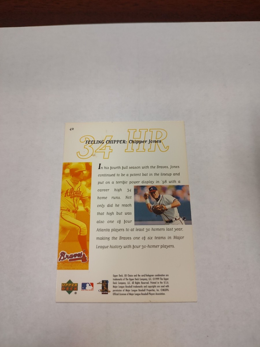 1999 Upper Deck UD Choice - Cover Glory #42 Chipper Jones (PWE) | eBay