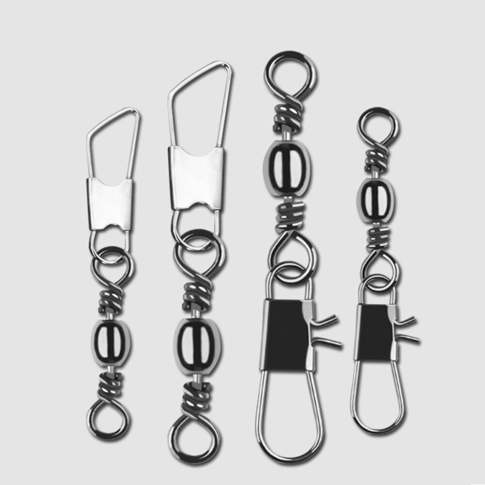 140PCS Fishing Snap Rings Fishing Rolling Connector Fishing Snap