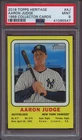 2018 Topps Heritage 1969 Collector Cards Aaron Judge PSA 9 Mint Target