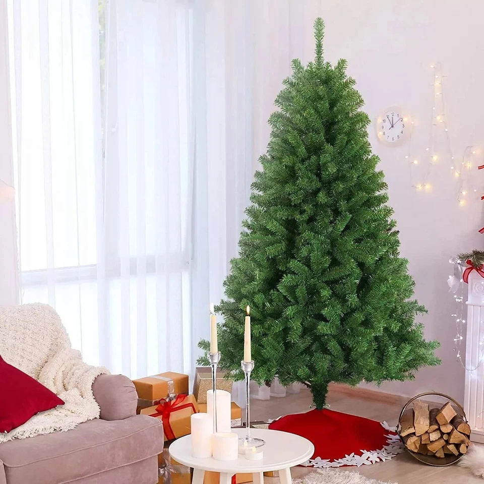 CHRISTMAS TREE WITH STAND BUSHY ARTIFICIAL XMAS TREE 5FT 6FT 7FT 8FT 10FT SIZES - Image 4 of 4