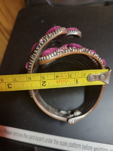 Vintage Purple Spiny Cuff Bracelet - Picture 11 of 11