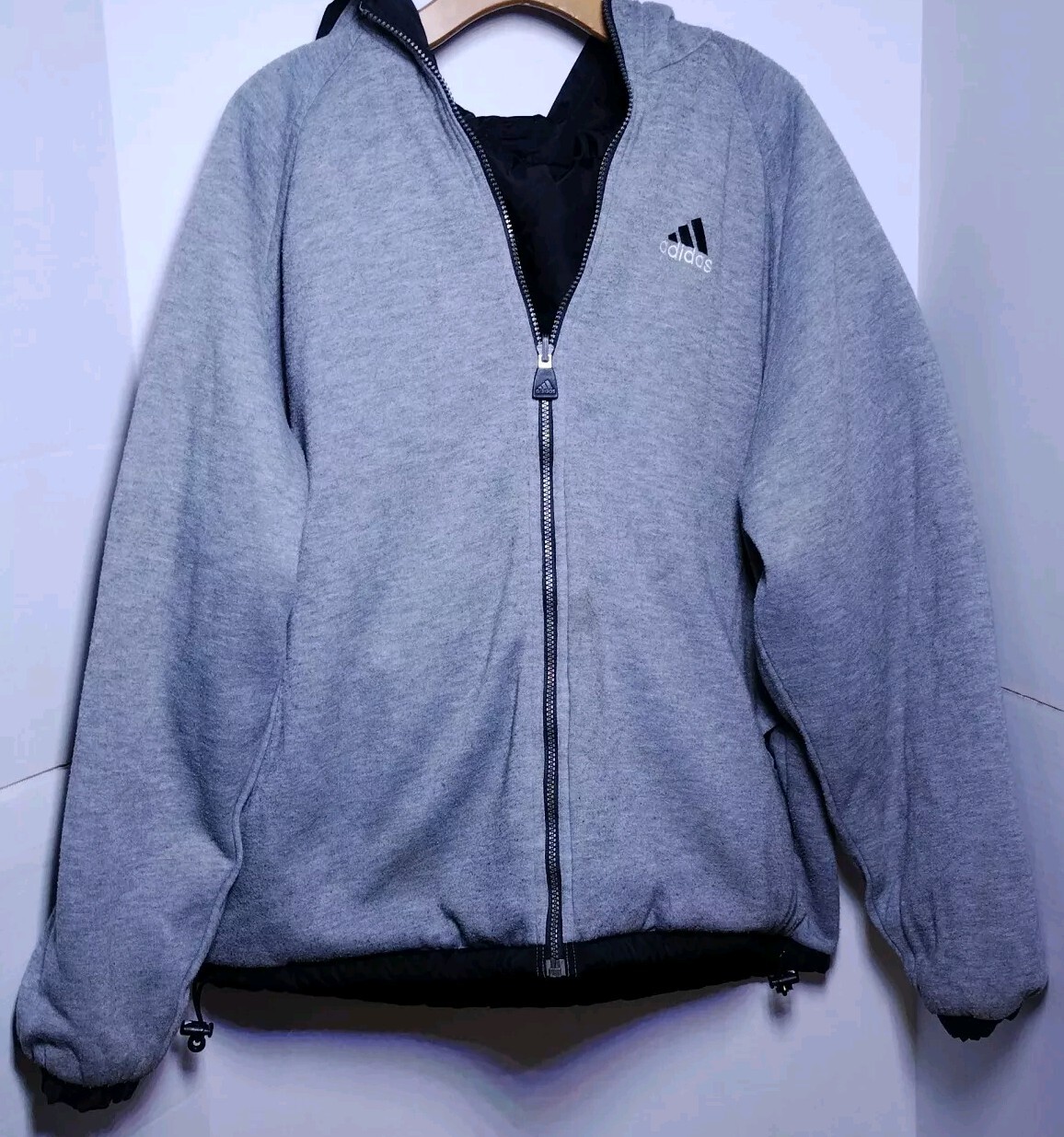 Adidas Medium Jacket Reversible Puffer style Hood… - image 11