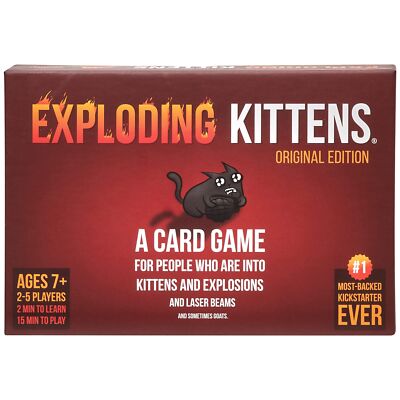 Exploding Kittens Original Edition Hilarious Game for Family Night 2 - 5 Players
