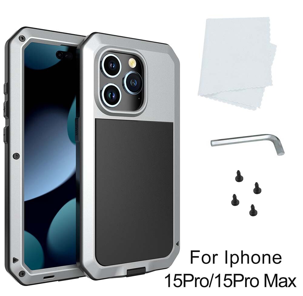 Custodia Resistente Heavy Duty IPhone Custodia Metallo Per IPhone - Bumper  In Alluminio Resistente, Protezione 360° Antishock, Compatibile Con Molti  Modelli IPhone 6-15 Cover Protezione 360° IPhone, image size:1000x975