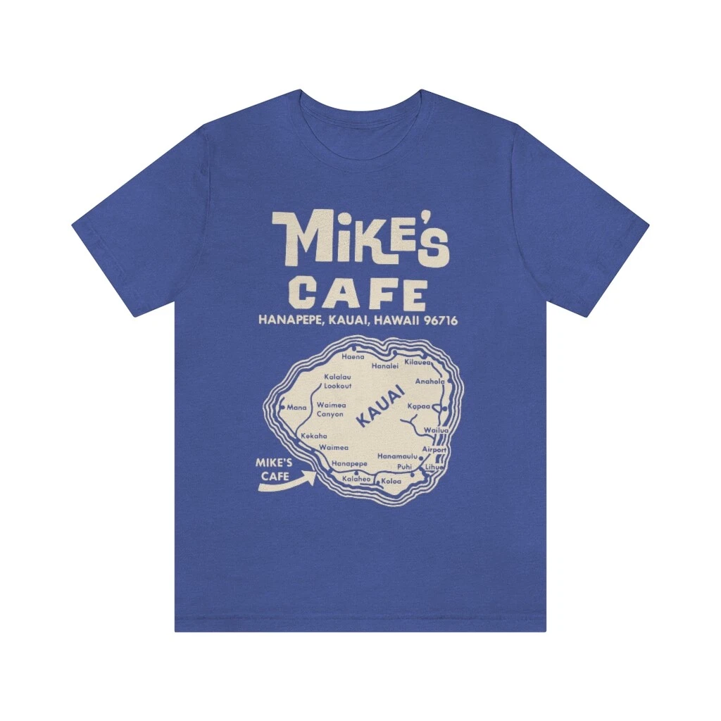 Mike's Cafe Kauai Hawaii Vintage Ad T-shirt | eBay