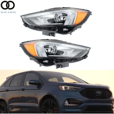 Full LED w/DRL Headlight Right& Left Side Headlamps Pair For Ford Edge 2019-2021
