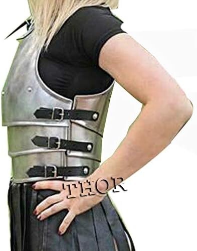 Medieval Armor Breastplate Woman Jacket Halloween Costume Rustic Vintage Home - Picture 8 of 16