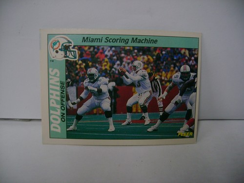 1988 Fleer NFL Live Action Football Miami Delphins #15 EX MT