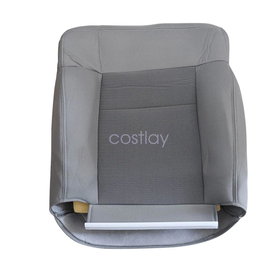 Front Cloth Seat Cover & Driver Foam Cushion For 2004-2006 Ford F150 XLT Gray Foto 4 de 4