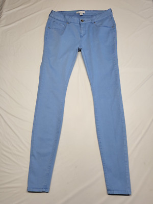 Amisu Womens Jeans Size 10 Long Super Skinny Low Rise Soft Denim Blue 32 X 30.5