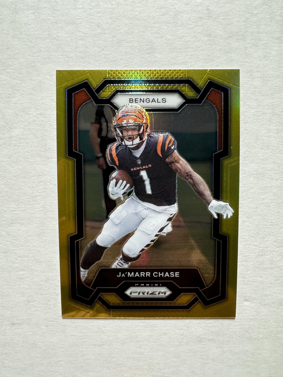 2023 Panini Prizm #56 Ja'Marr Chase Gold Prizms /10