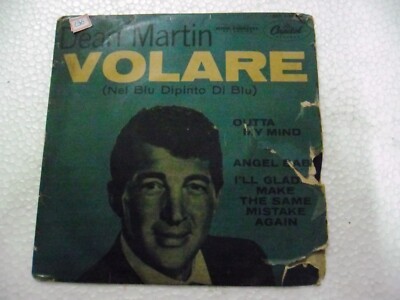 Dean Martin And Orchestra Eap1 1027 Volare Rare Single 7'' 45 Gt Britain VG+
