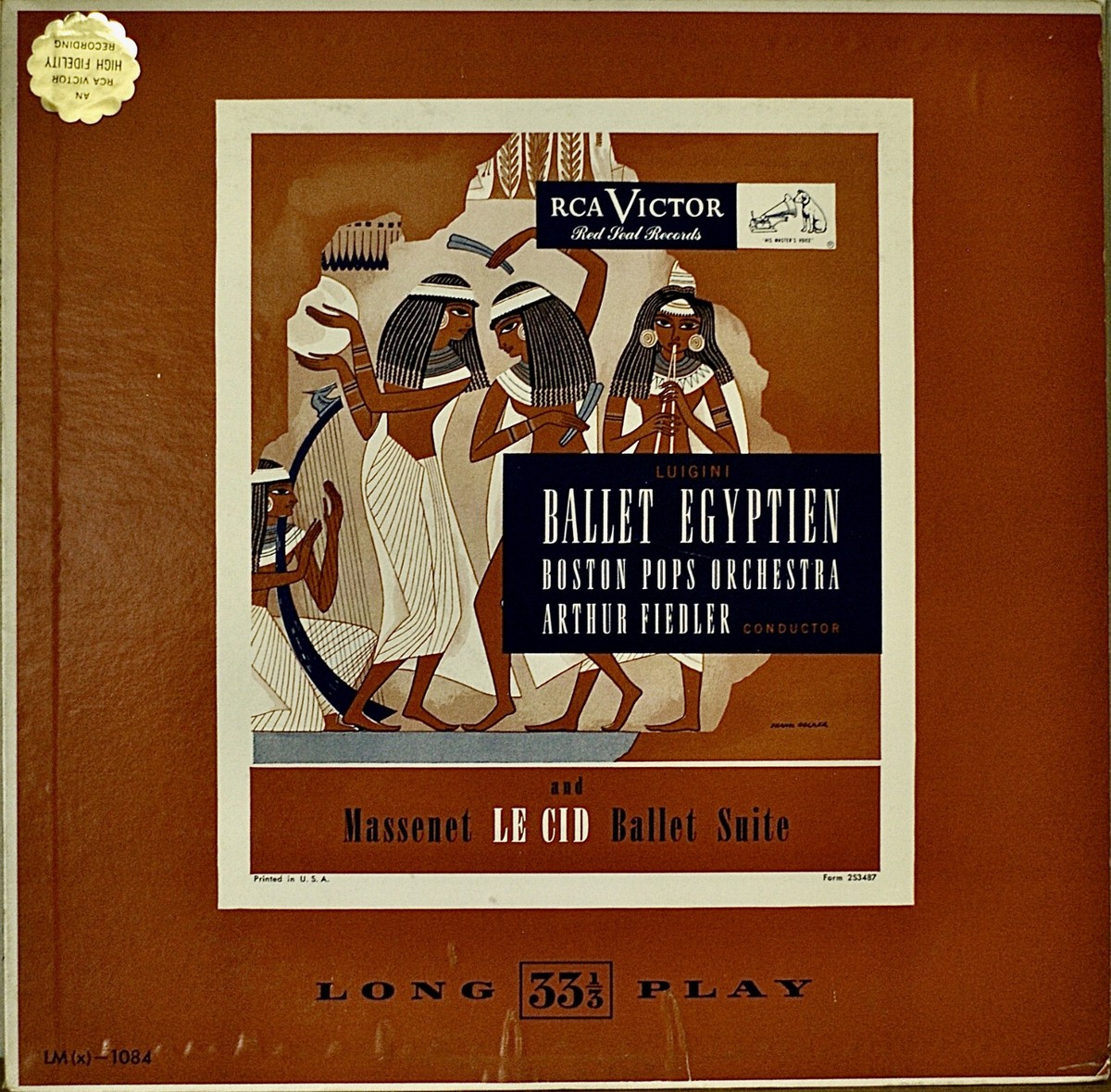 LUIGINI: Ballet Egytien/MASSENET: El Cid-NM1952LP MONO FIEDLER RCA