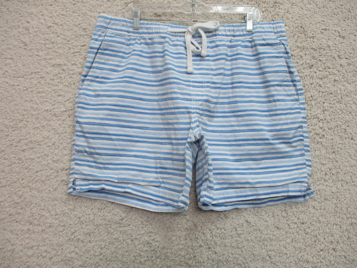 Izod Swim Trunks 2XL XXL Blue Striped Board Shorts Bathing Suit