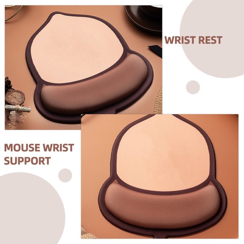Nut Mouse Pad Girl Office Ergonomic Base Desk with Wrist Support - Afbeelding 3 van 12