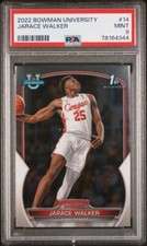 2022 Bowman U Jarace Walker PSA 9 MINT LOW POP 8 1st Bowman Pacers Houston #14