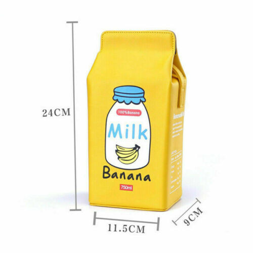 Mujeres Kawaii Bolso de Mano Caja de Leche Cartera Portátil Niñas Bandolera Bolso de Hombro - Imagen 4 de 17