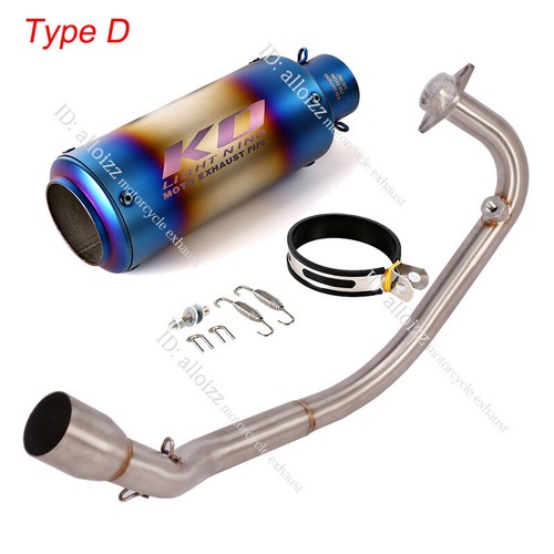 For CF-Moto ST125 Full Exhaust System Header Front Link Pipe Motorcycle Mufflers - Picture 6 of 12