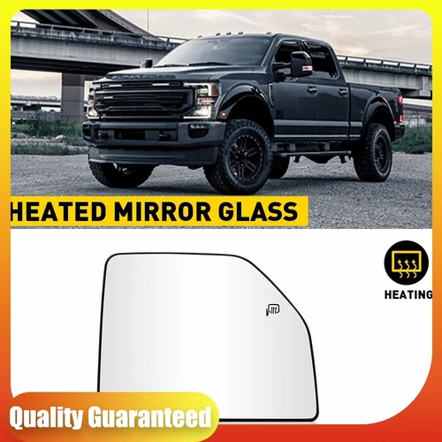 Mirror Glass Heated Upper Right Side For 2017-2022 FORD F250 F350 SUPER DUTY