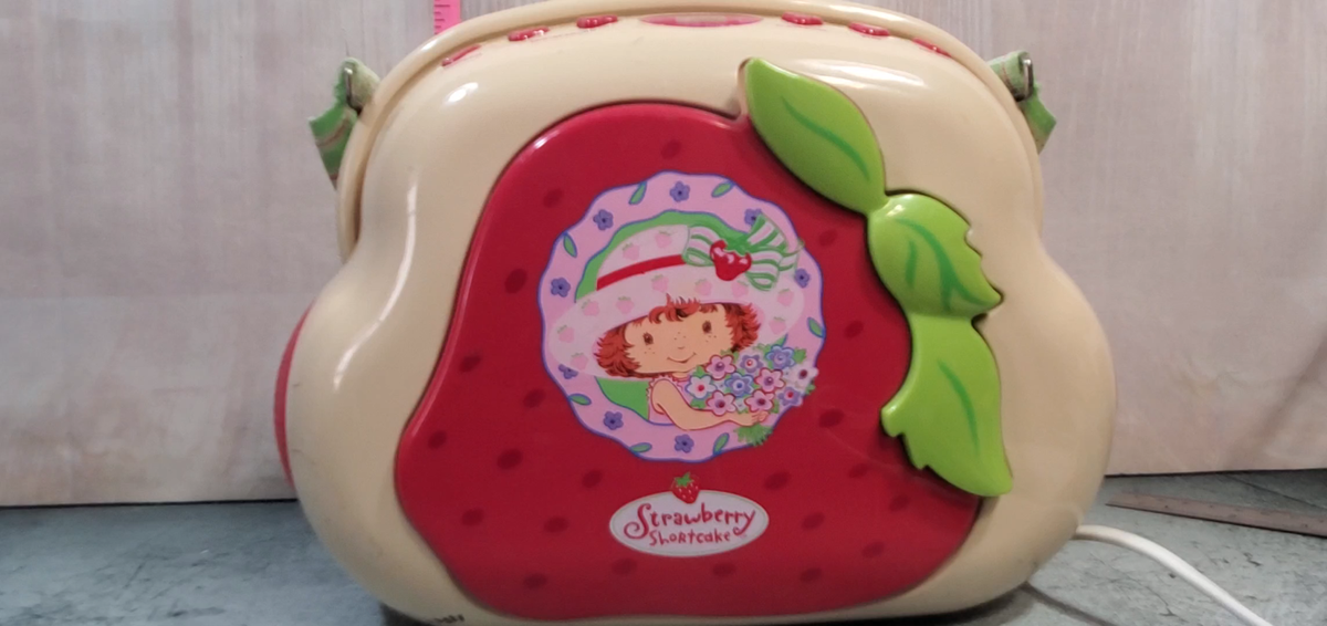 Strawberry record CD セット Strawberry Shortcake AM FM CD PLAYER Boombox s5227 Read for