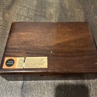 Vintage CUTCO 8 Slot Wooden Knife Box (Box Only) Green Interior W/cloth — photo 6