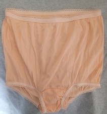 Vintage New 1950s60s Tangerine   Nylon Panties Medium 28 30 32"
